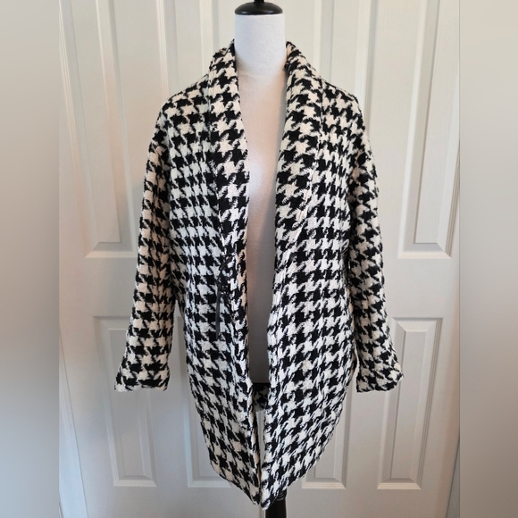 BlankNYC NWT Black And White Houndstooth Jacket Womens Size S - Picture 9 of 14